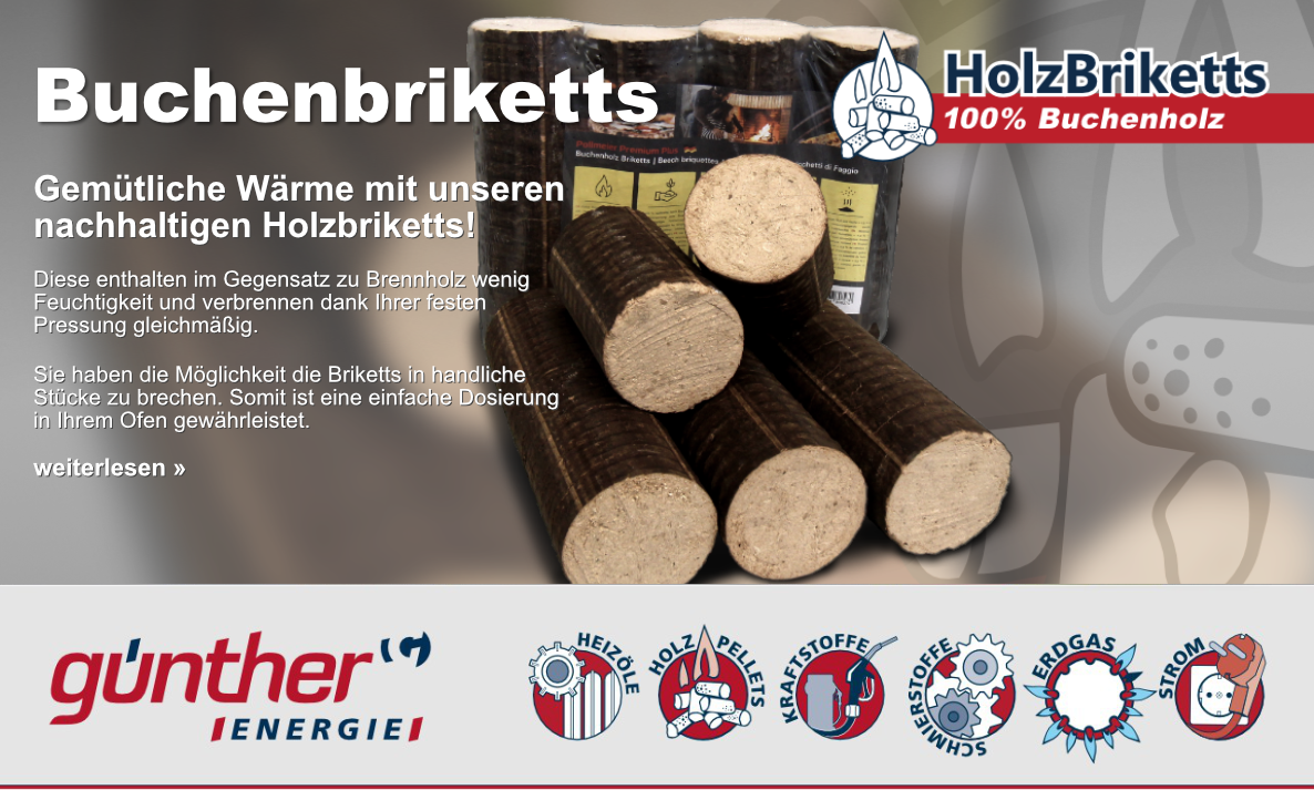 HolzBriketts 100% Buchenholz