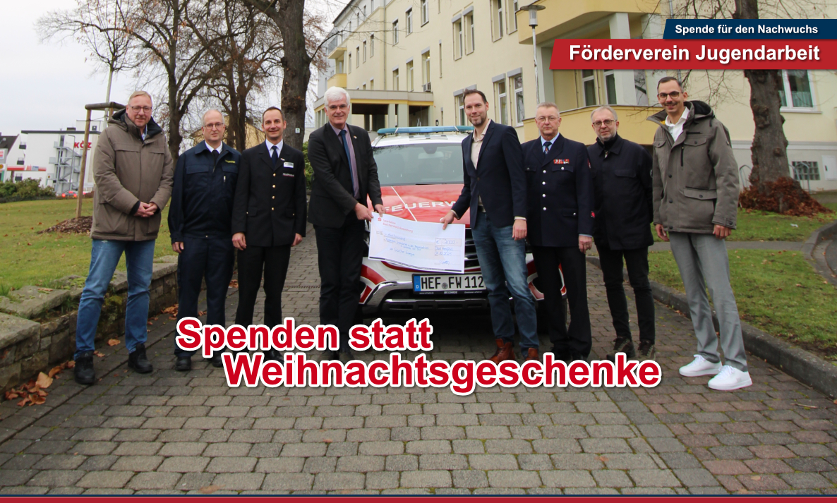 Spende an den Förderverein Jugendfeuerwehren HEF