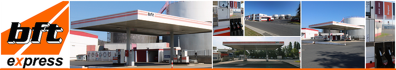 Tankstelle Bebra mit verschiedenen Ansichten