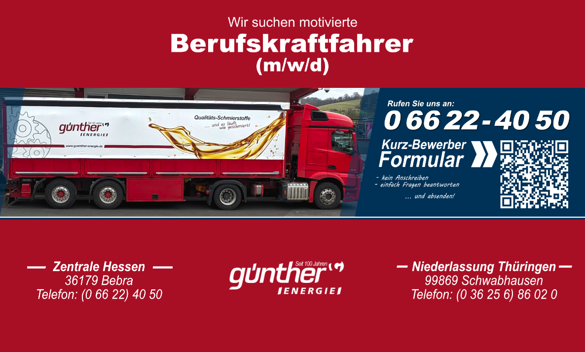 Berufskraftfahrer gesucht!